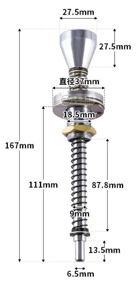 1pcs Pinball Shooting Game Launcher Pusher Puller Hand Pull Rod Spring