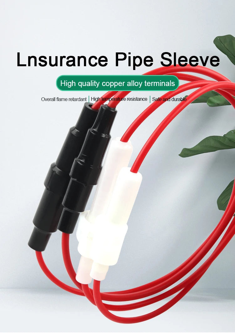 10PCS 5x20mm Glass Fuse Holder Fast Blow Screw Type 6x30mm