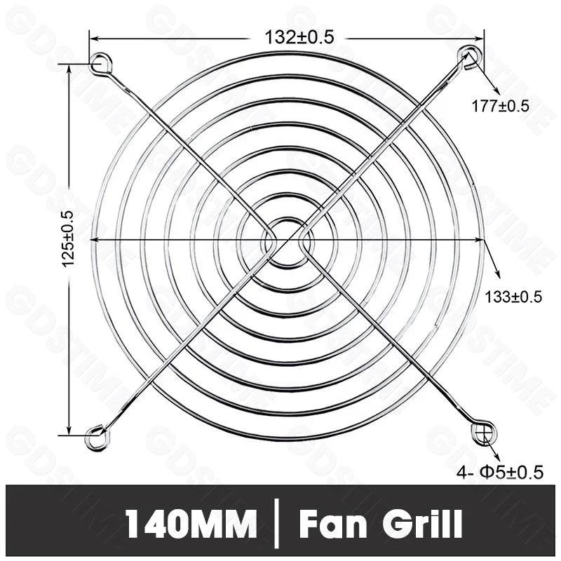 Cooling Fan Grill for 120mm 90mm 80mm 60mm 40mm 30mm Fan Metal Mesh Finger Guard Protective Net Computer Case Fan Grill
