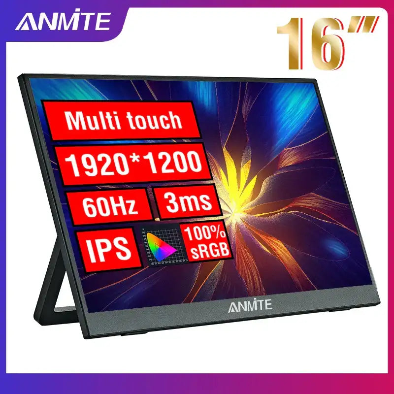 16-Inch Portable Touch Monitor Non-touch optional 1200P HDR 16:10