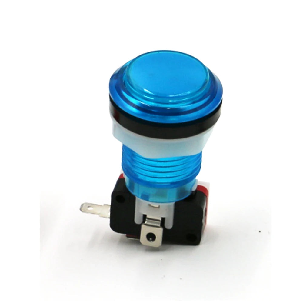 5V 12V Light Clear Plastic Push Button 33mm Led Illuminated For Coin Arcade Game