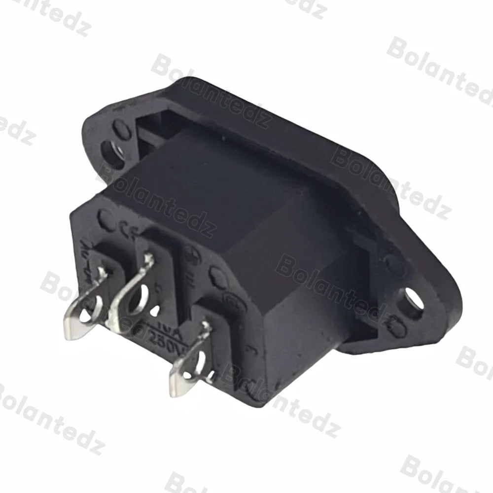 3/5/10pcs/lot IEC C14 3Pins Male Plug Panel Power Inlet Sockets Connectors AC 250V 10A