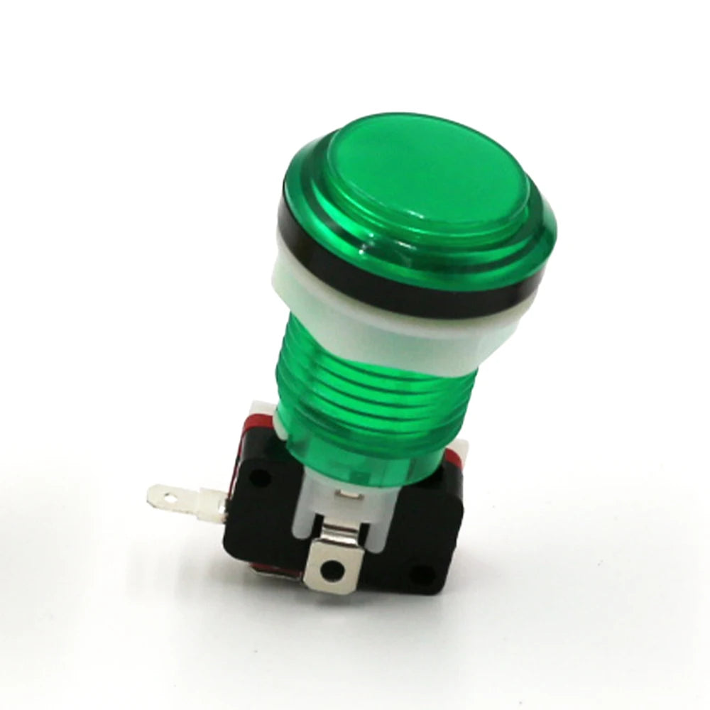5V 12V Light Clear Plastic Push Button 33mm Led Illuminated For Coin Arcade Game
