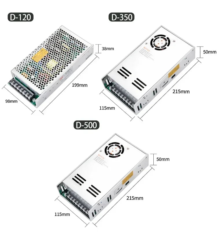 Dual Output Switching Power Supply DC 10V -5v 12V -12V 15V -15V 24v -24v  30W 50W 75W 100W 120W 350W 500W AC 100-240V Transformer