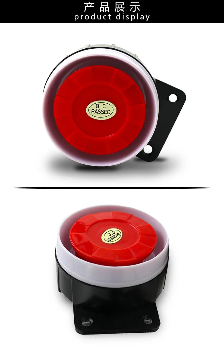Anti-theft siren 12V Alarm Horn 125dB Alarm Horn Microphone Siren
