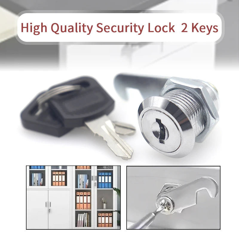 10 Sets 16/20/25/30mm Security Lock With 2 Keys