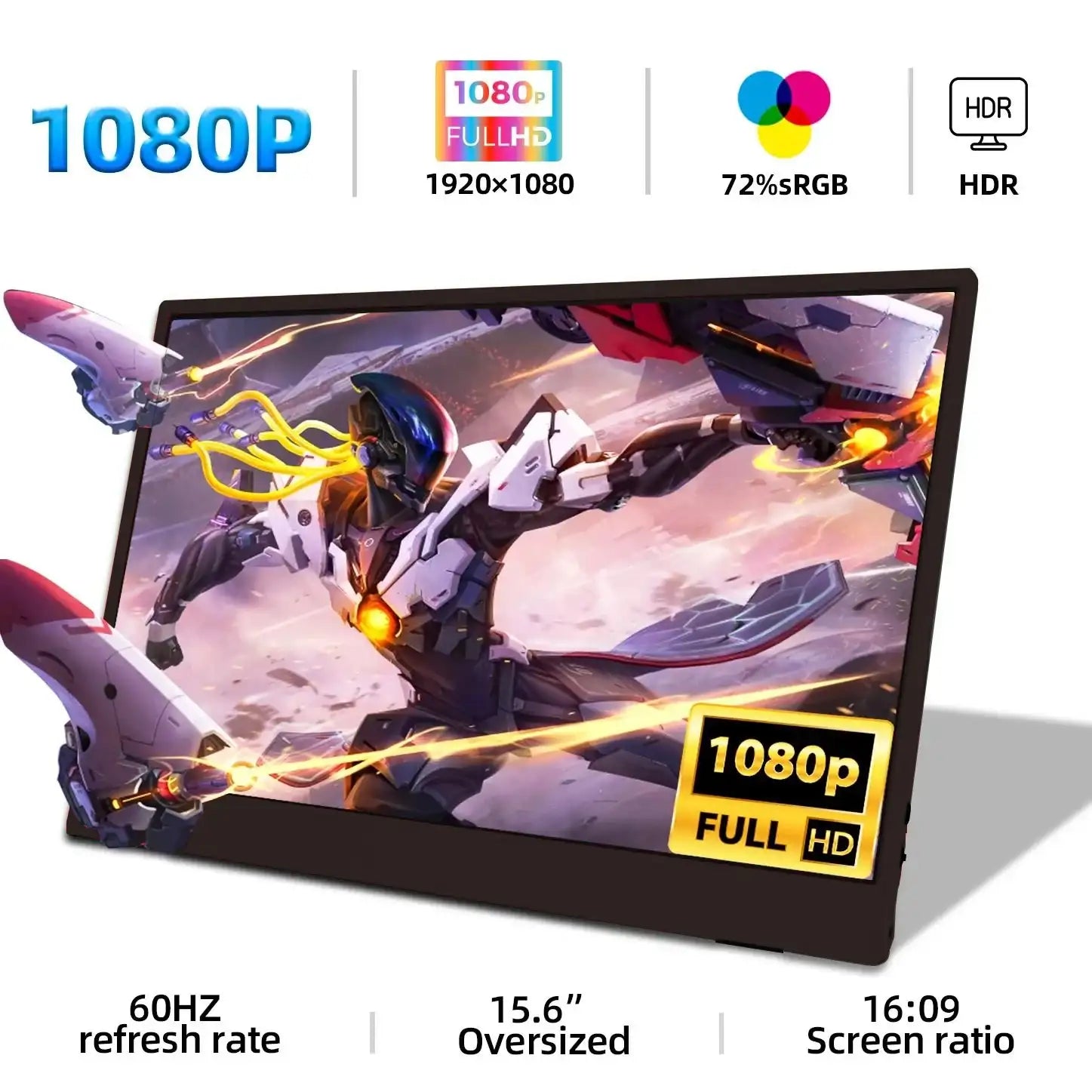 15.6-Inch 1920*1080 Portable Monitor 1080P