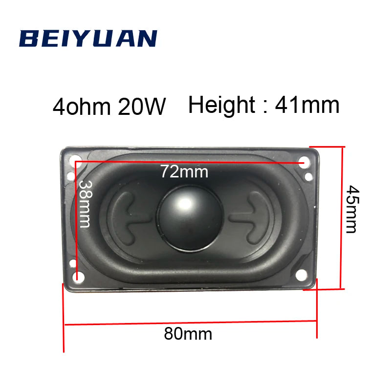 1Pcs 4 Ohm 20W Sound Speaker