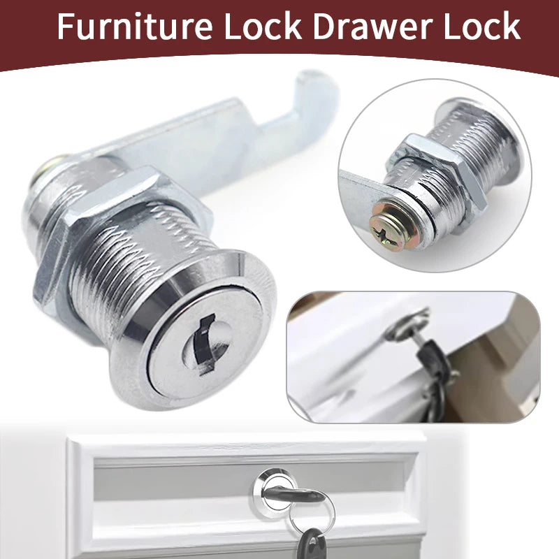 10 Sets 16/20/25/30mm Security Lock With 2 Keys