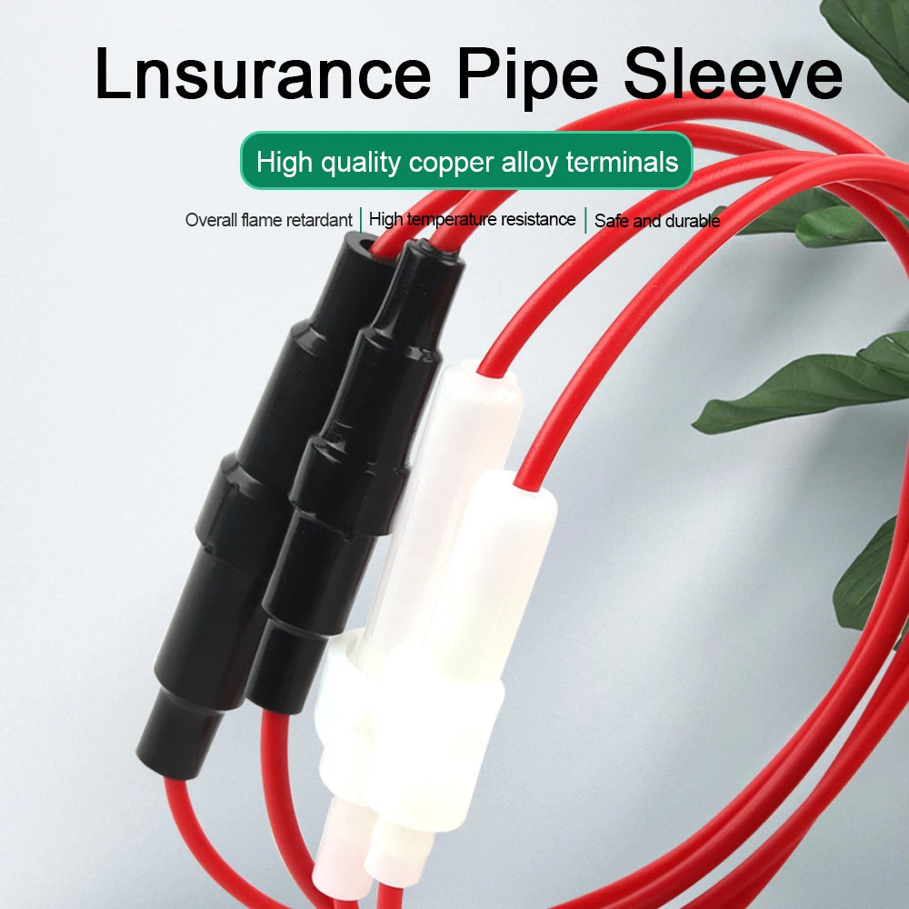 10PCS 5x20mm Glass Fuse Holder Fast Blow Screw Type 6x30mm