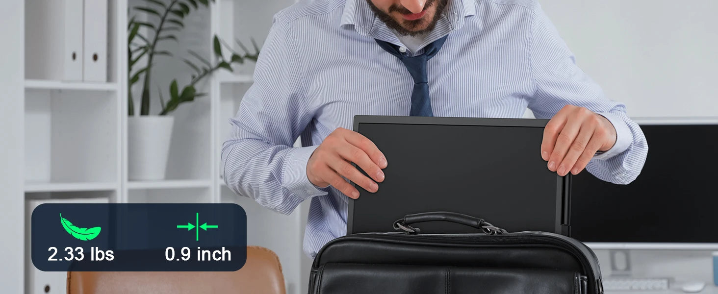 Portable Monitor 14 Inch FHD 1080P IPS Screen
