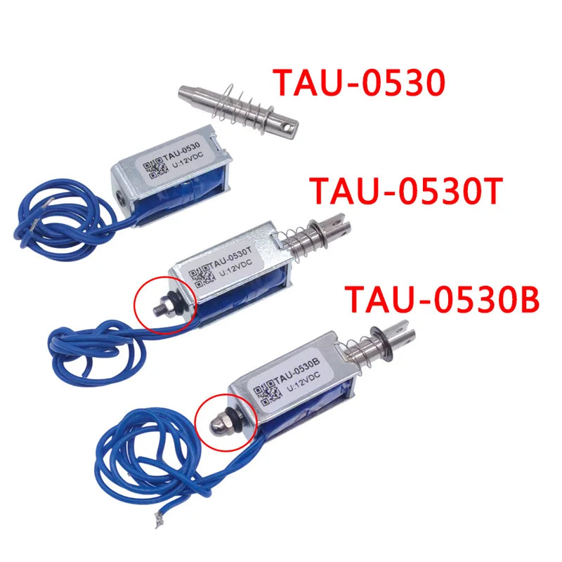 DC Solenoid 6V 12V 24V Pull Type Electromagnet 10mm Reach