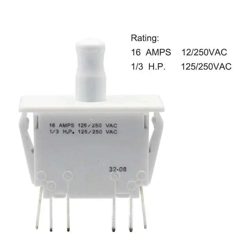 Push-Pull 6 PIN Interlock Way Closing Double Pole Sliding Door Switch DPDT