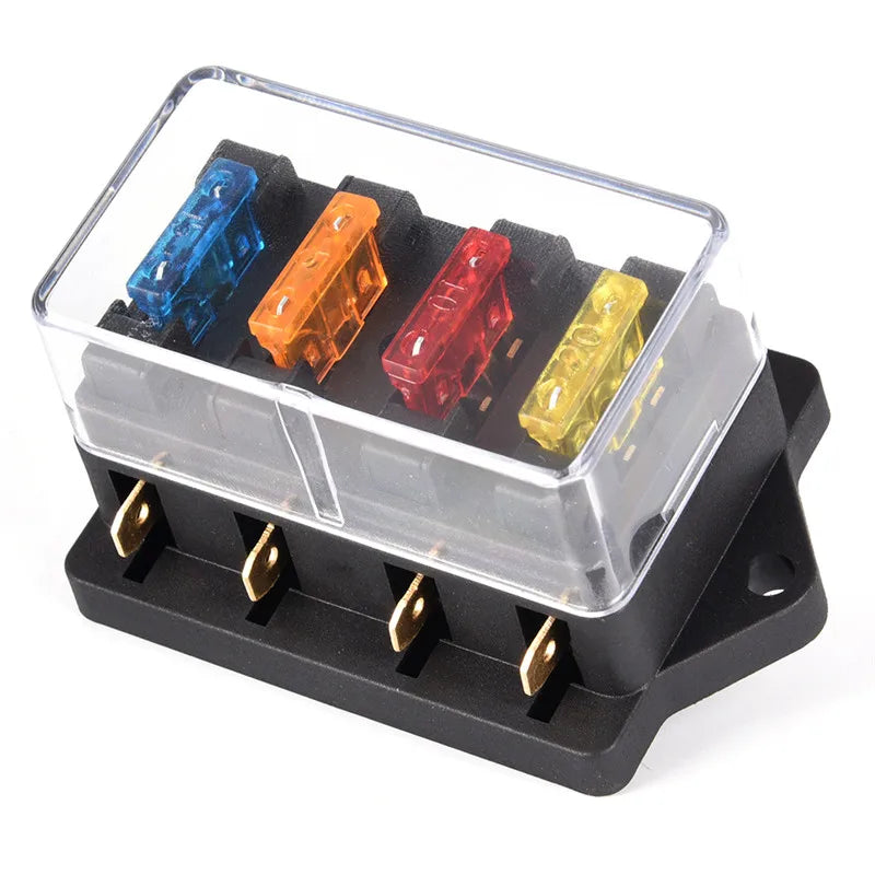 4way Blade Fuse Box Block Holder