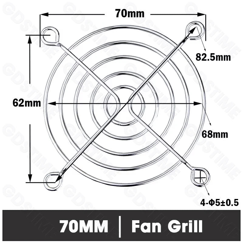 Cooling Fan Grill for 120mm 90mm 80mm 60mm 40mm 30mm Fan Metal Mesh Finger Guard Protective Net Computer Case Fan Grill