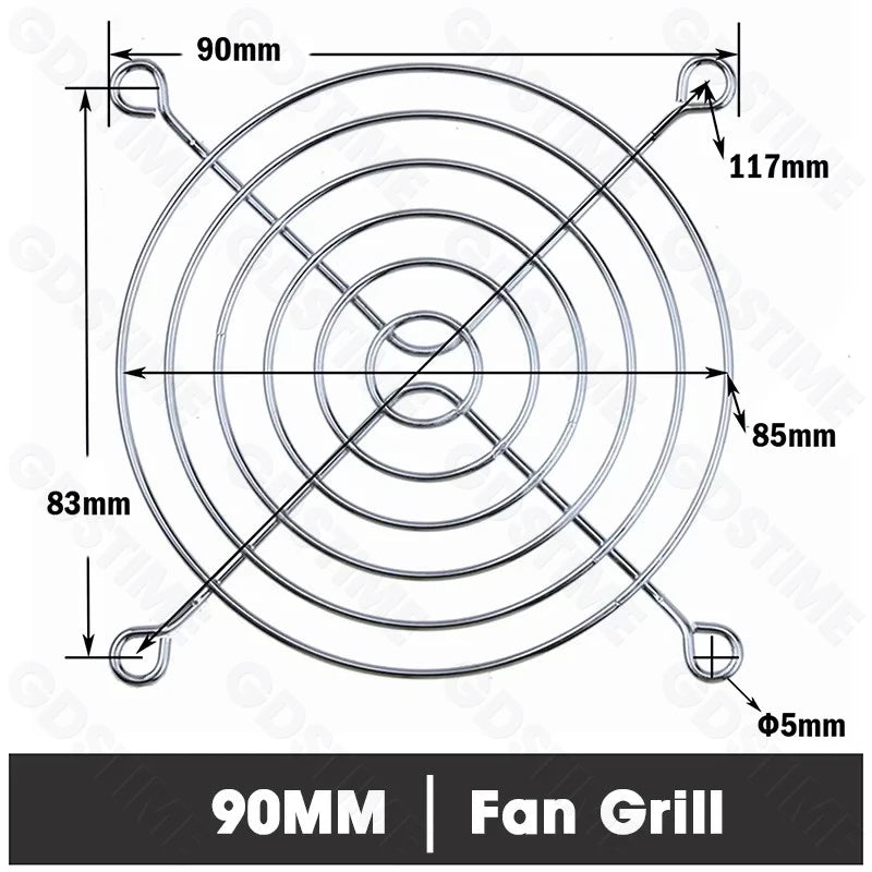 Cooling Fan Grill for 120mm 90mm 80mm 60mm 40mm 30mm Fan Metal Mesh Finger Guard Protective Net Computer Case Fan Grill