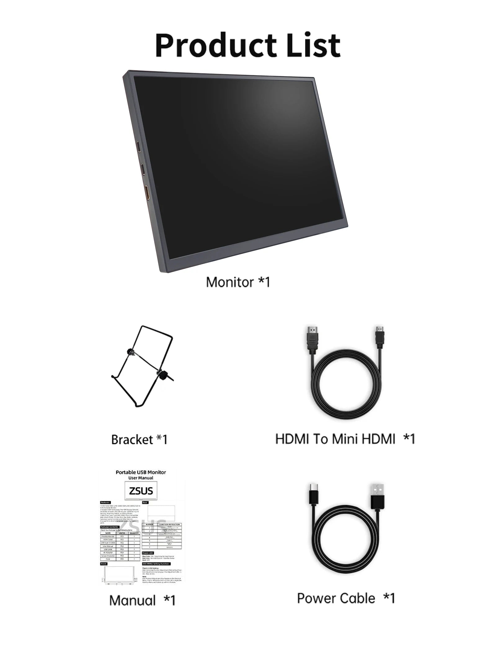 10.5-Inch Portable Monitor 1280P