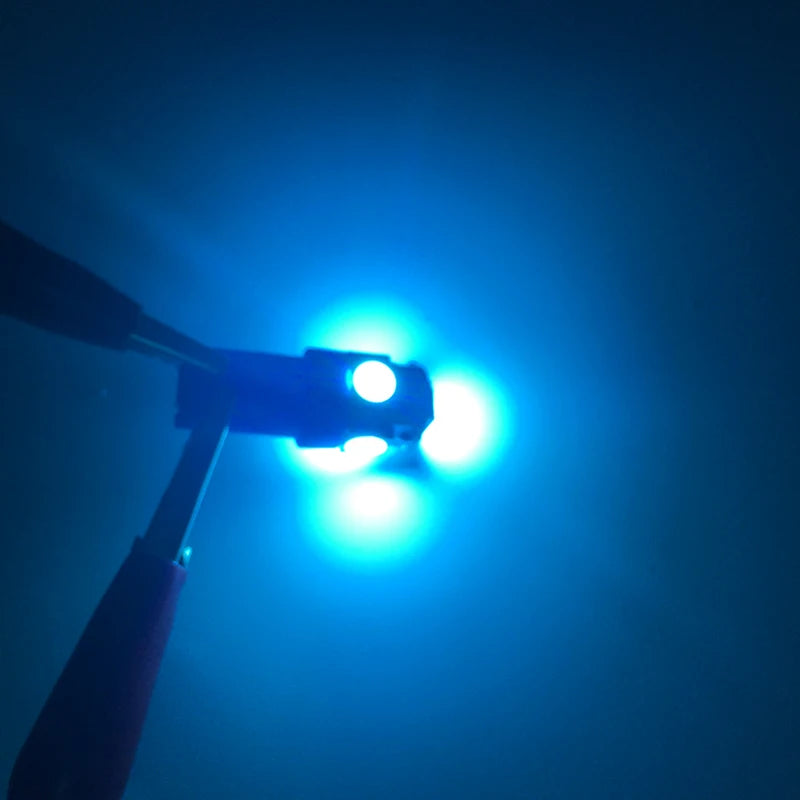 10/20/30/50 PCS T LED Bulbs  Lights 12V 5050-5SMD 7000K White Red Yellow Blue