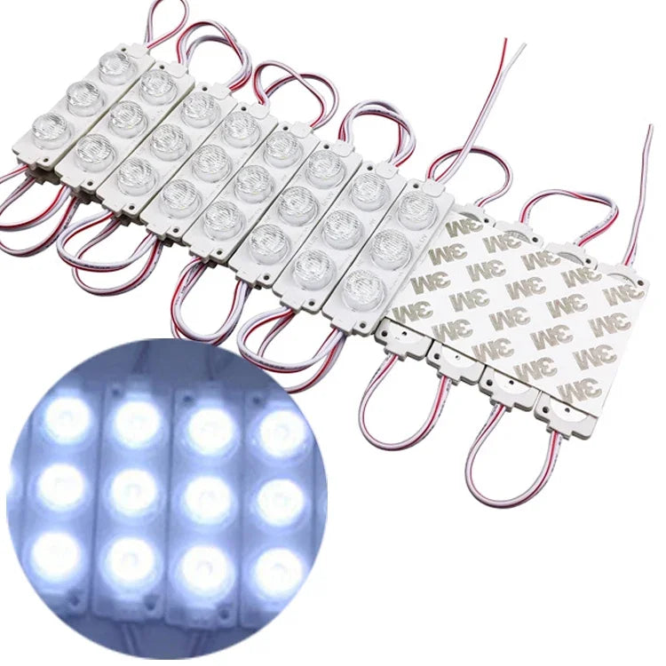 20pcs 3 6 LED Injection Module Lights 12V Waterproof