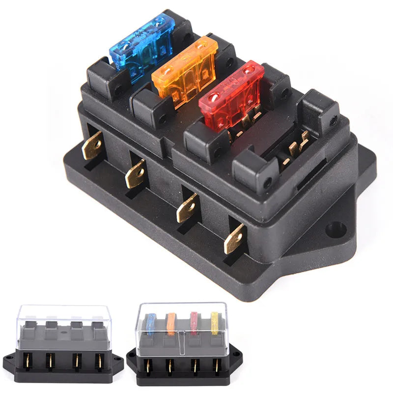 4way Blade Fuse Box Block Holder