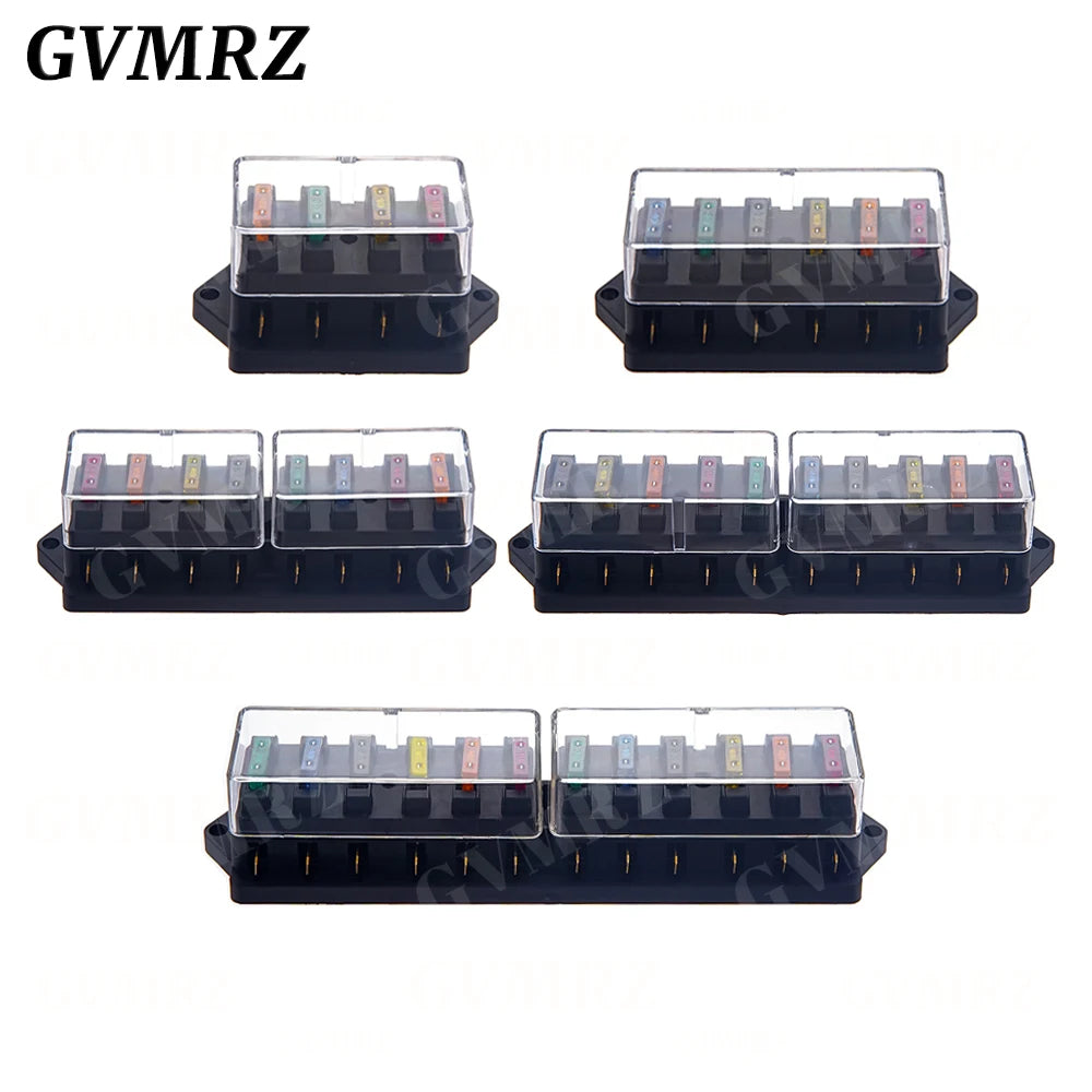 4/6/8/12 Way Fuse Holder  Blade Fuse Box with  Fuses