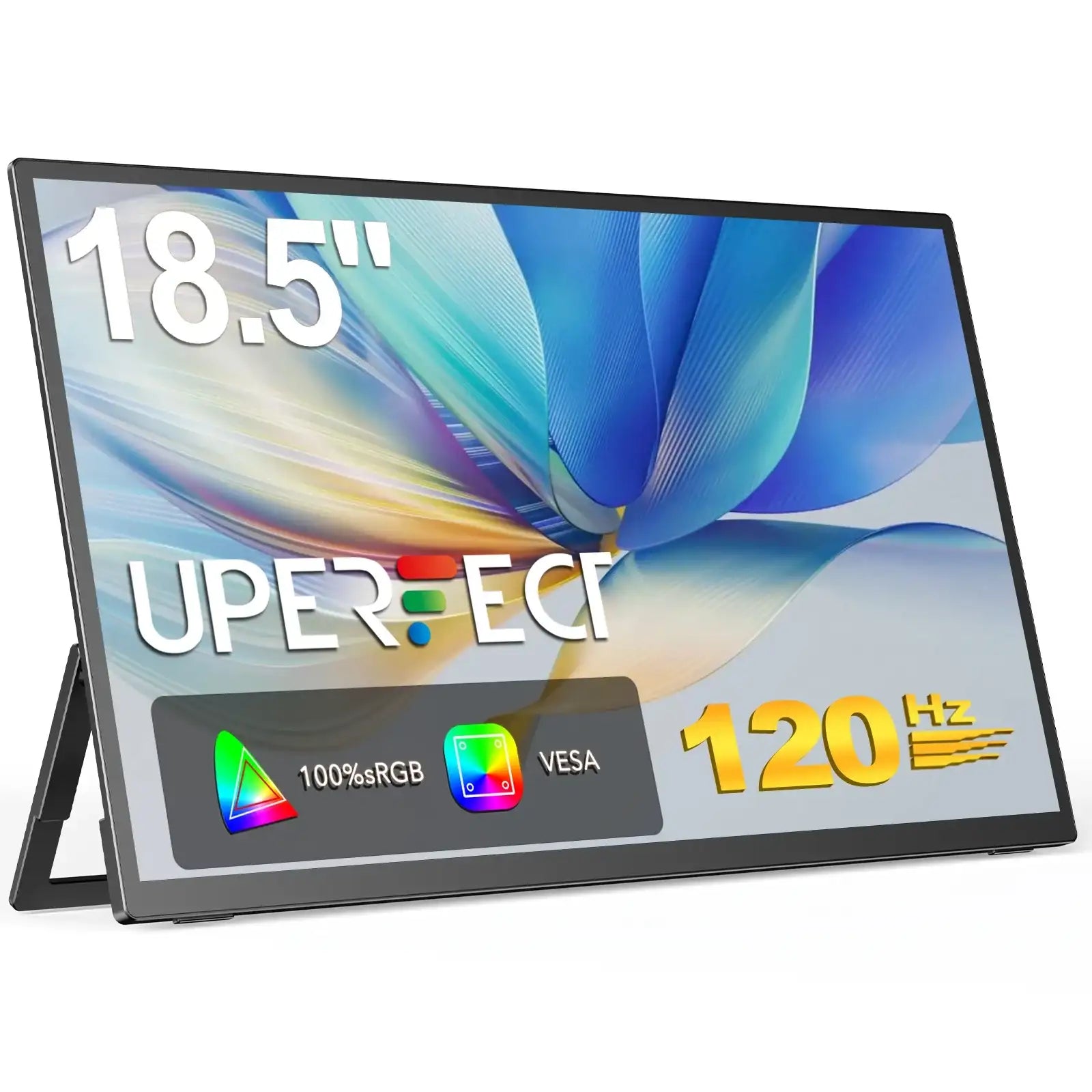18.5 Inch Portable Monitor 120HZ IPS  HDMI USB C External Screen With VESA Adjust Stand