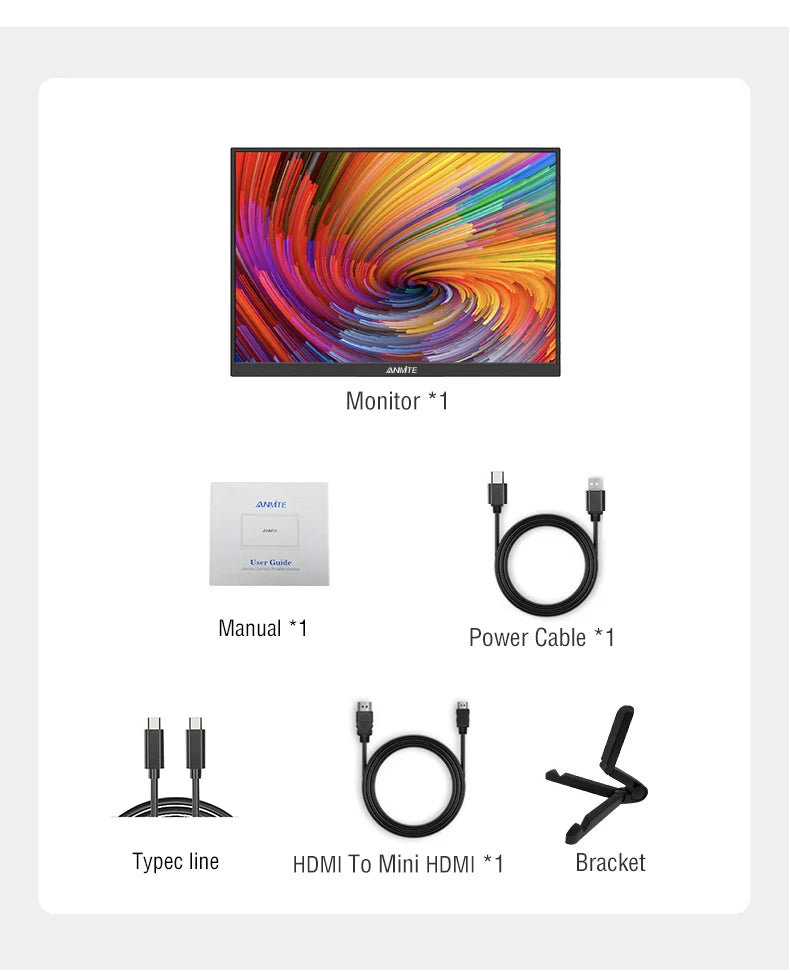 10.5-Inch Portable Monitor 1280P HDR 15:10