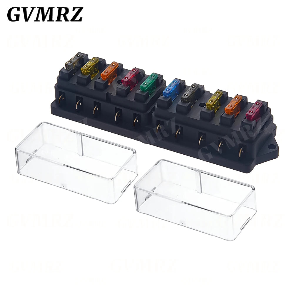 4/6/8/12 Way Fuse Holder  Blade Fuse Box with  Fuses