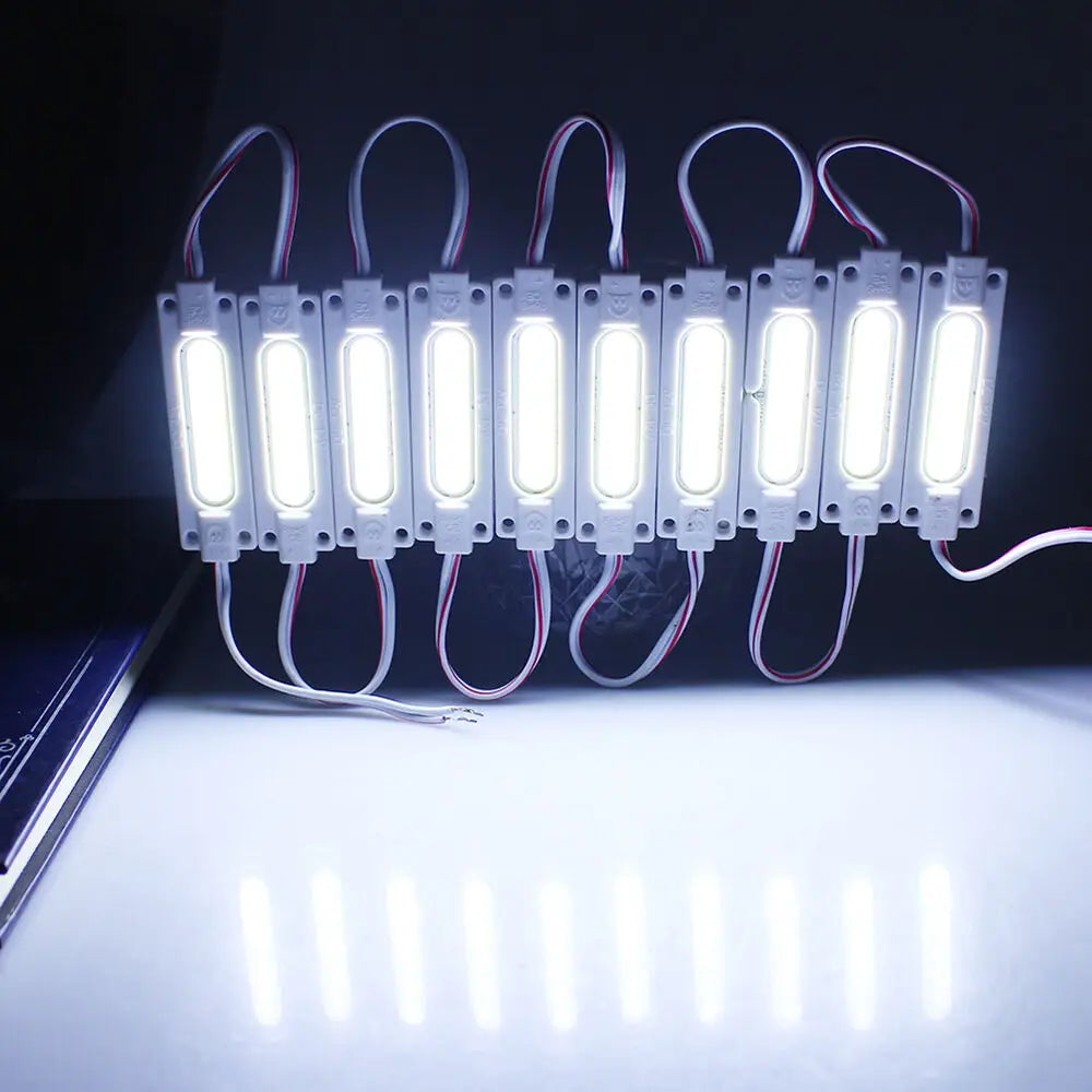 10pcs  injection with lens COB LED module waterproof LED DC12V 2W IP68