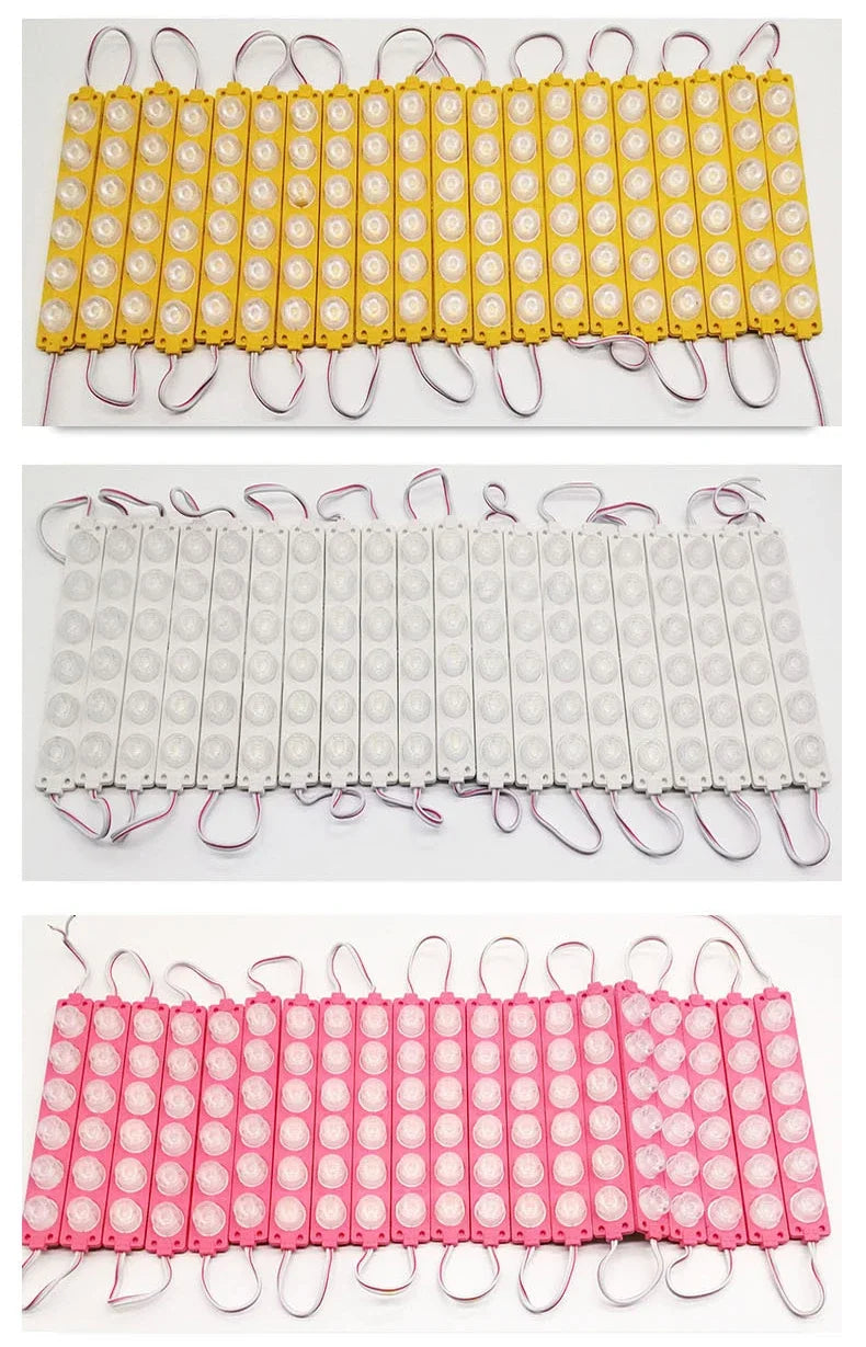 20pcs 3 6 LED Injection Module Lights 12V Waterproof