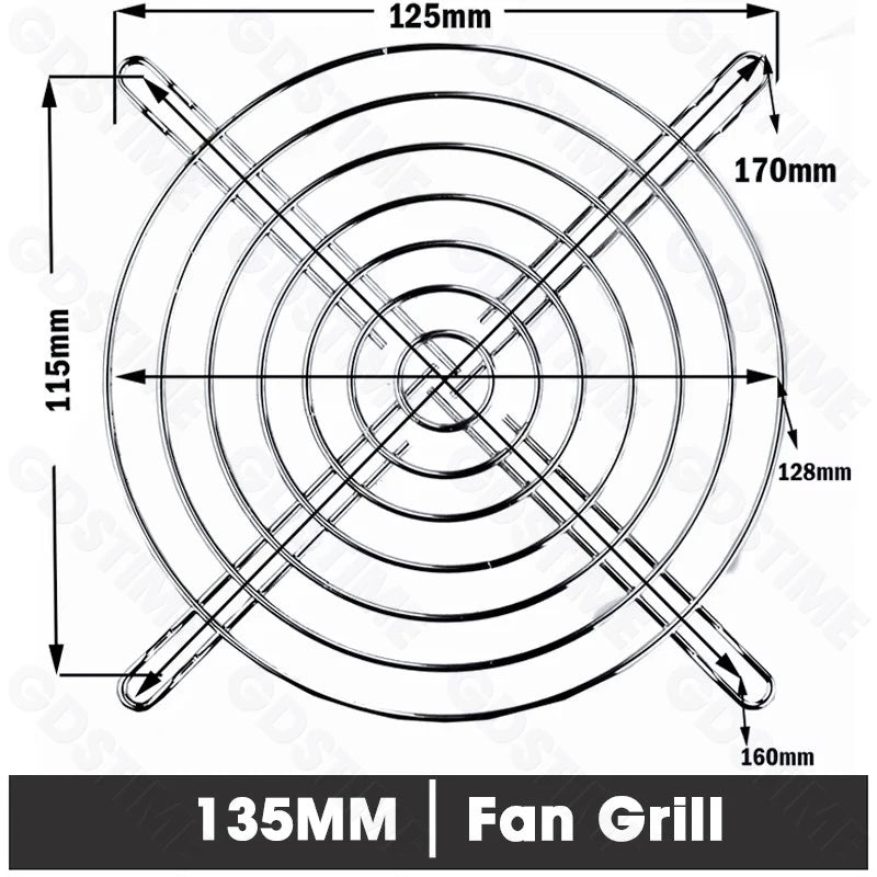 Cooling Fan Grill for 120mm 90mm 80mm 60mm 40mm 30mm Fan Metal Mesh Finger Guard Protective Net Computer Case Fan Grill