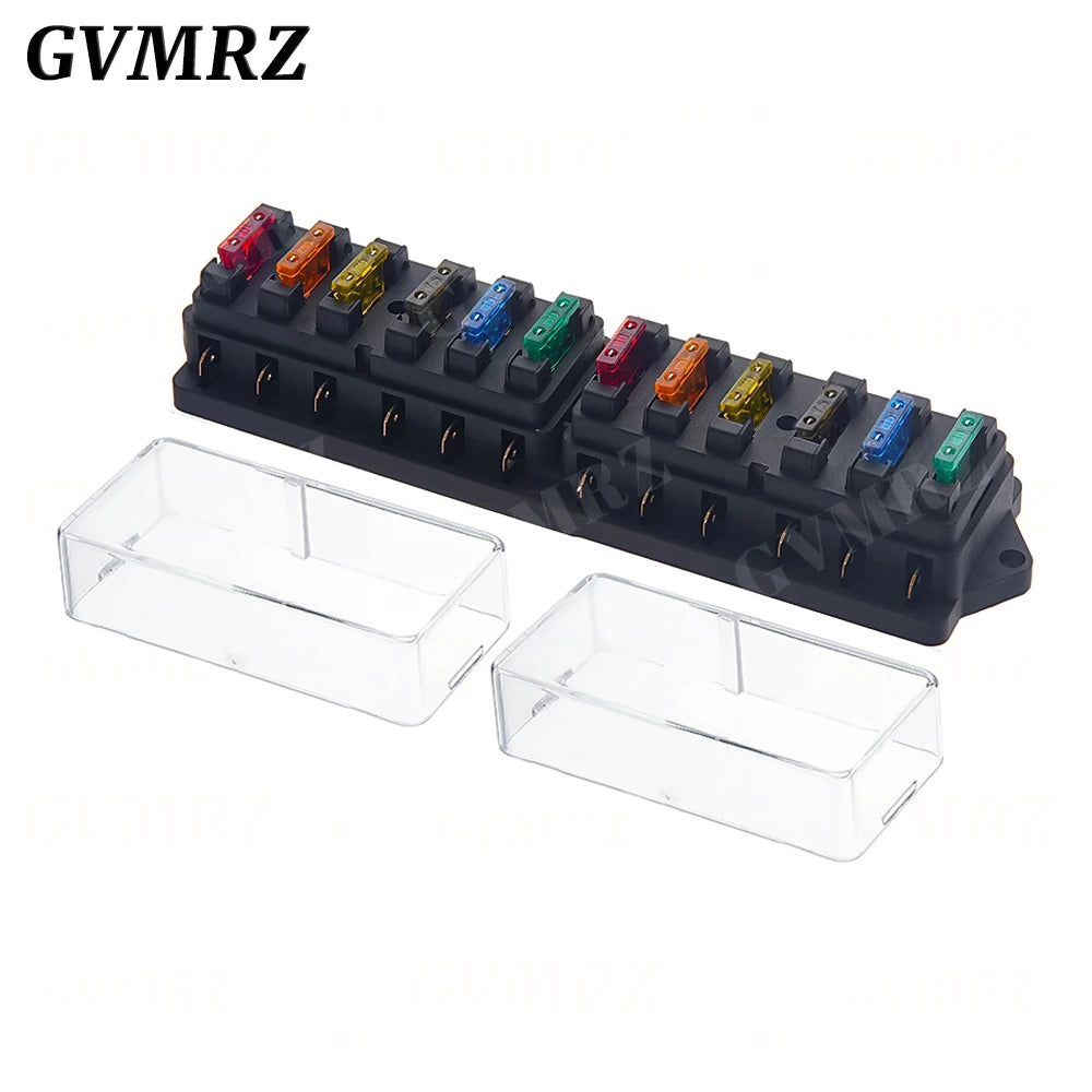 4/6/8/12 Way Fuse Holder  Blade Fuse Box with  Fuses