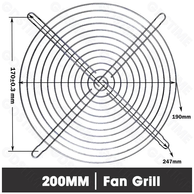 Cooling Fan Grill for 120mm 90mm 80mm 60mm 40mm 30mm Fan Metal Mesh Finger Guard Protective Net Computer Case Fan Grill
