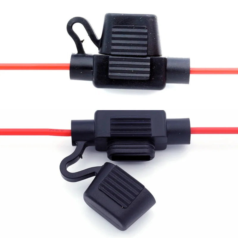 10Pcs Fuse Holders Standard 12V Waterproof In Line Fuse Holder DC