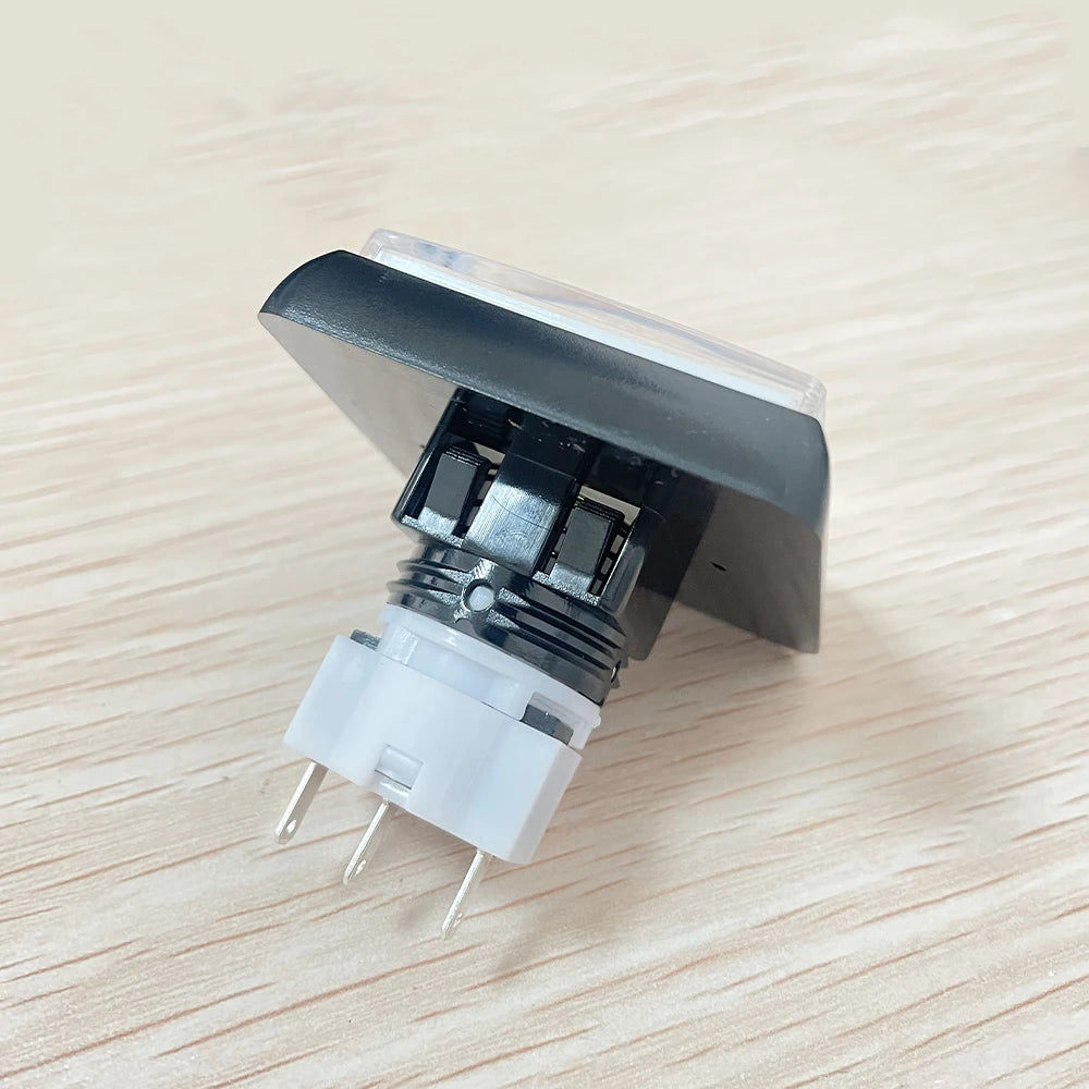 Square LED Illuminated Push Button with Micro Switch 49 x 49 mm, Arcade Machine Game 12V