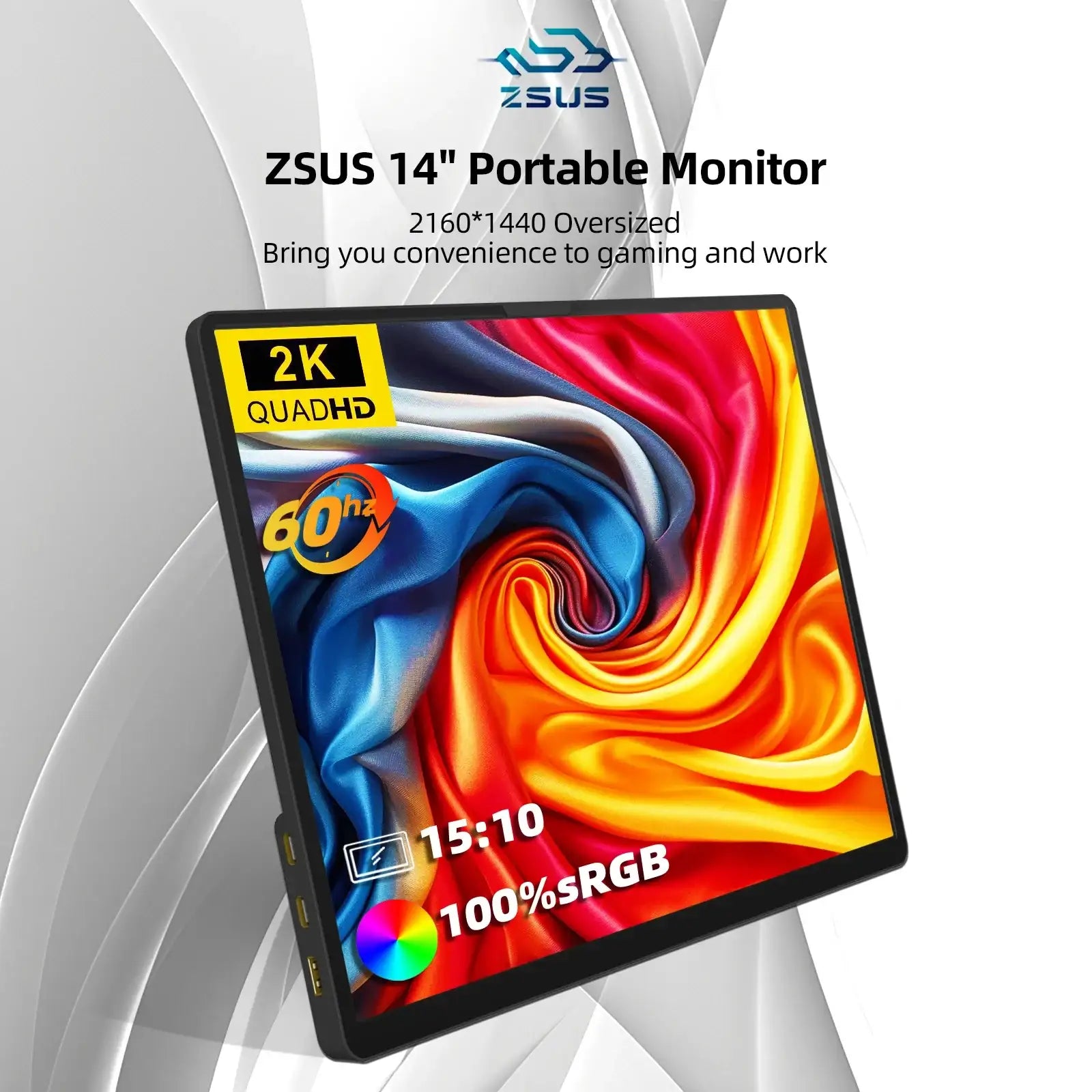 2160*1440  14-inch 2K Portable Monitor 60HZ