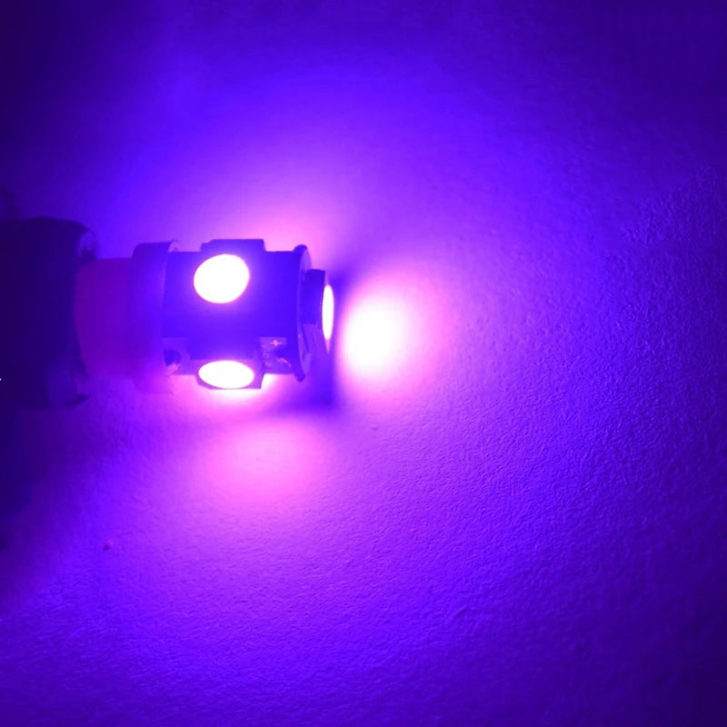 10/20/30/50 PCS T LED Bulbs  Lights 12V 5050-5SMD 7000K White Red Yellow Blue