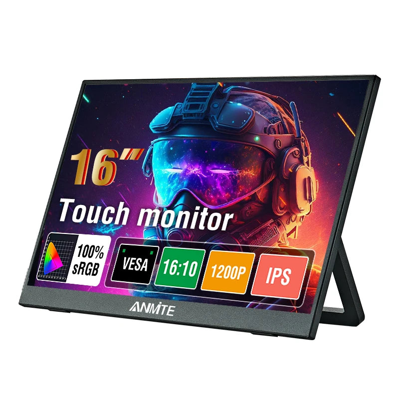 16-Inch Portable Touch Monitor Non-touch optional 1200P HDR 16:10