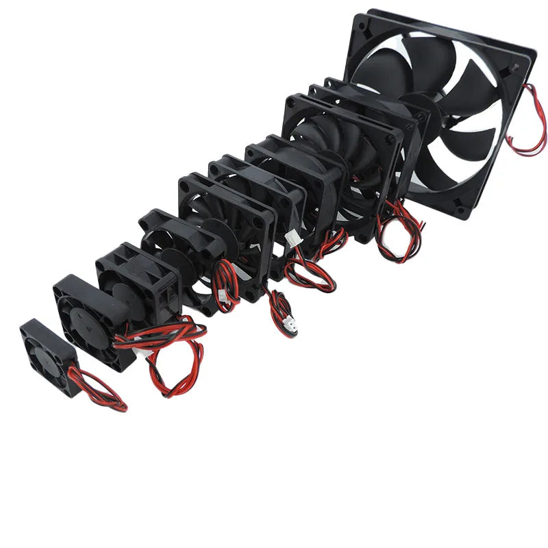 30mm dc 5V 12V 24V Cooling Fan Brushless Motor Case Quiet 40MM 50MM 60MM 70MM 80MM 90MM 120MM for 3D print a7
