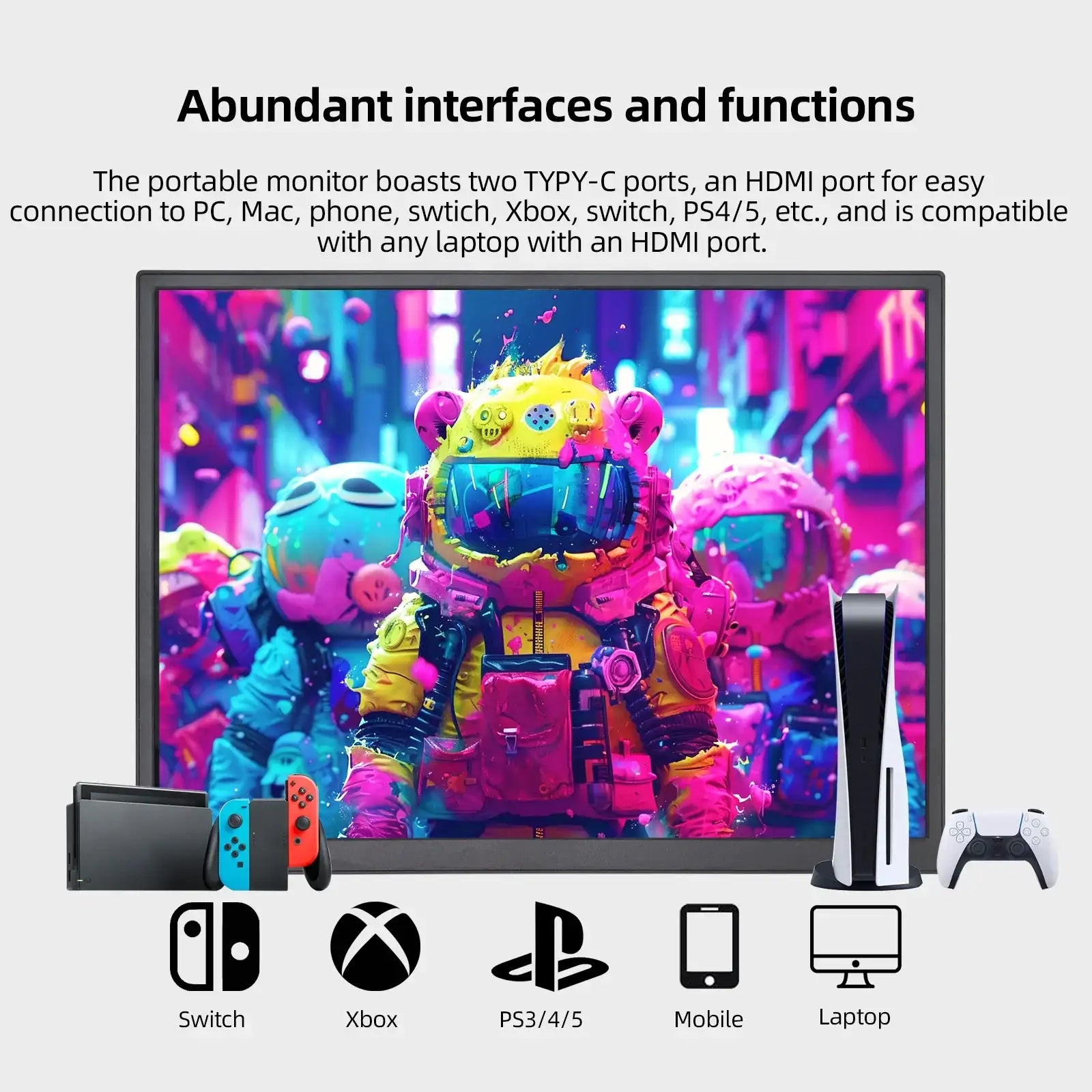 10.5-Inch Portable Monitor 1280P