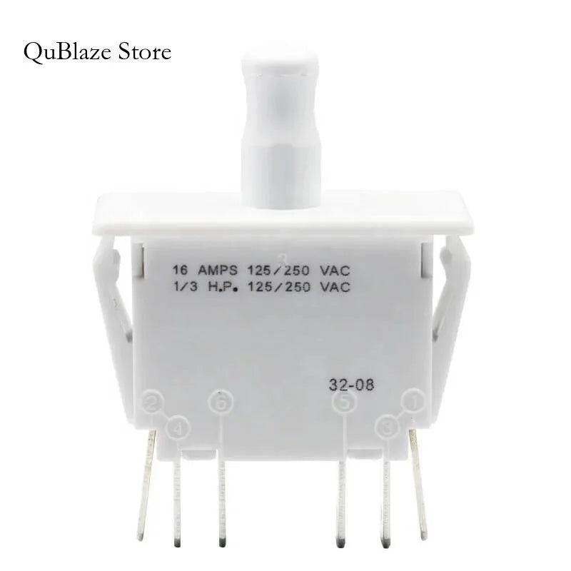 Push-Pull 6 PIN Interlock Way Closing Double Pole Sliding Door Switch DPDT