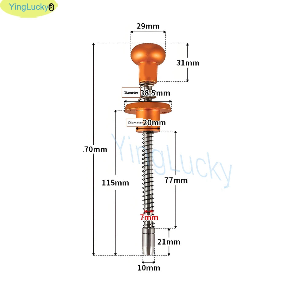 1pcs Pinball Shooting Game Launcher Pusher Puller Hand Pull Rod Spring