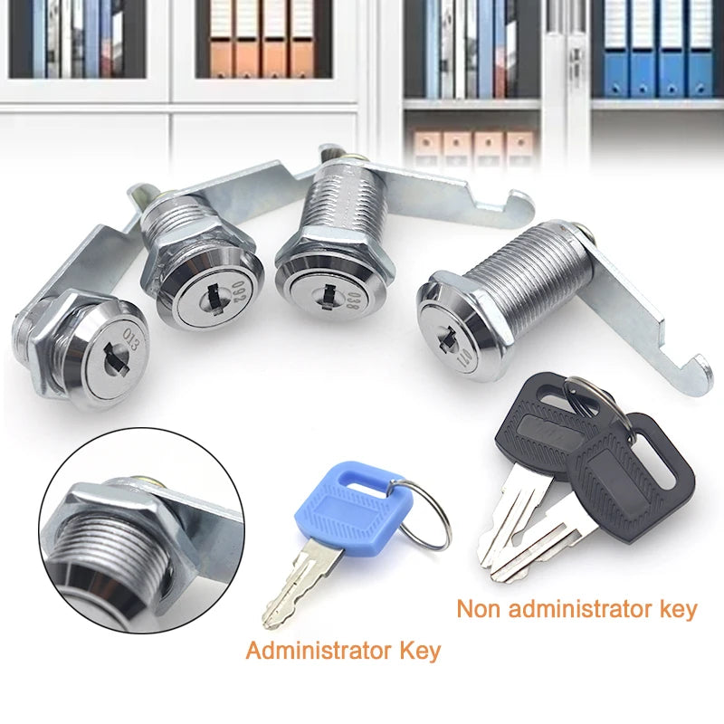 10 Sets 16/20/25/30mm Security Lock With 2 Keys