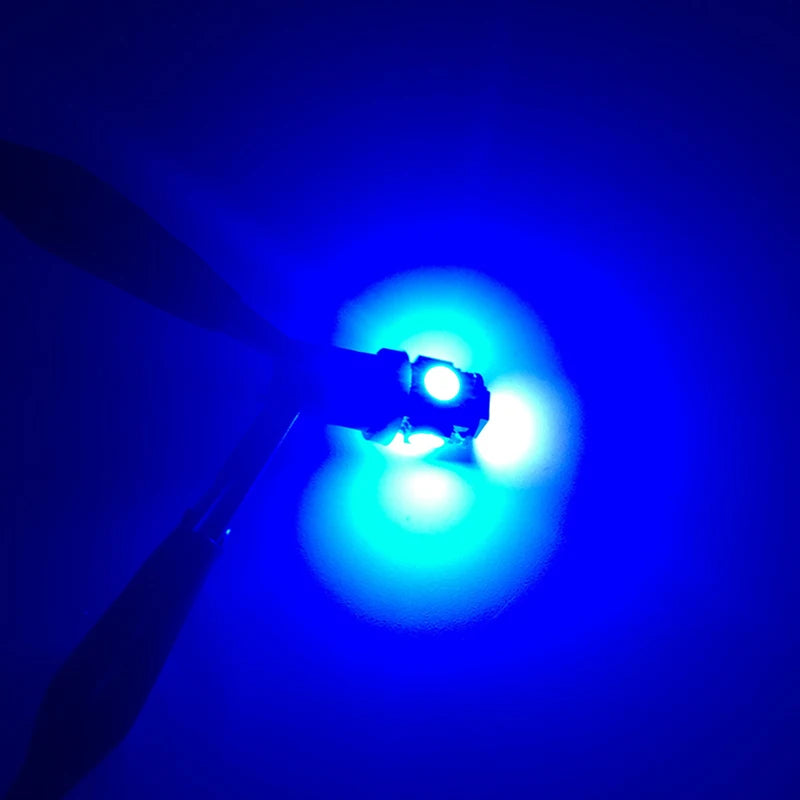 10/20/30/50 PCS T LED Bulbs  Lights 12V 5050-5SMD 7000K White Red Yellow Blue