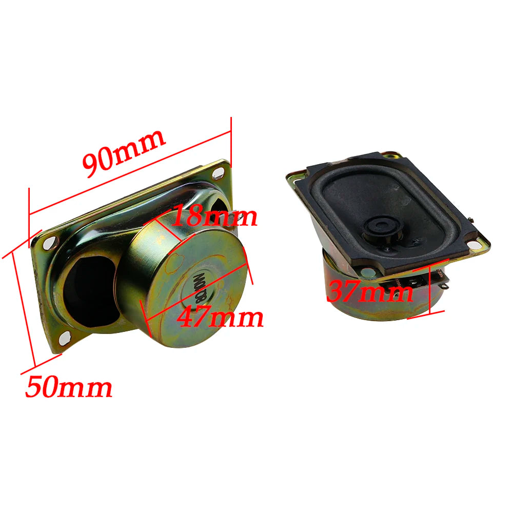 1PCS  Speaker Horn 10W 8R  8 Ohms 10 Watt 8R 10W 50X90MM Thickness 37MM