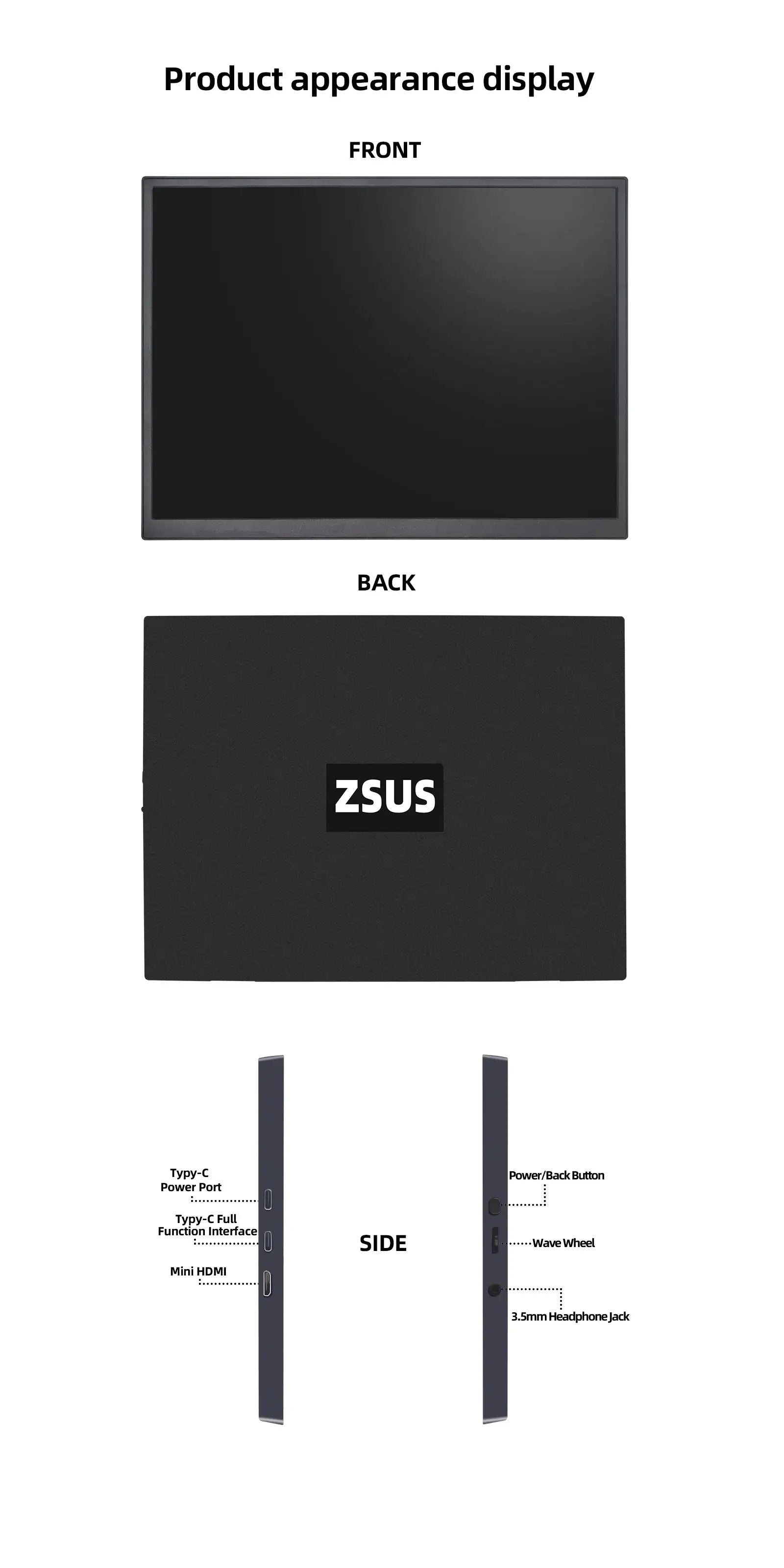 10.5-Inch Portable Monitor 1280P