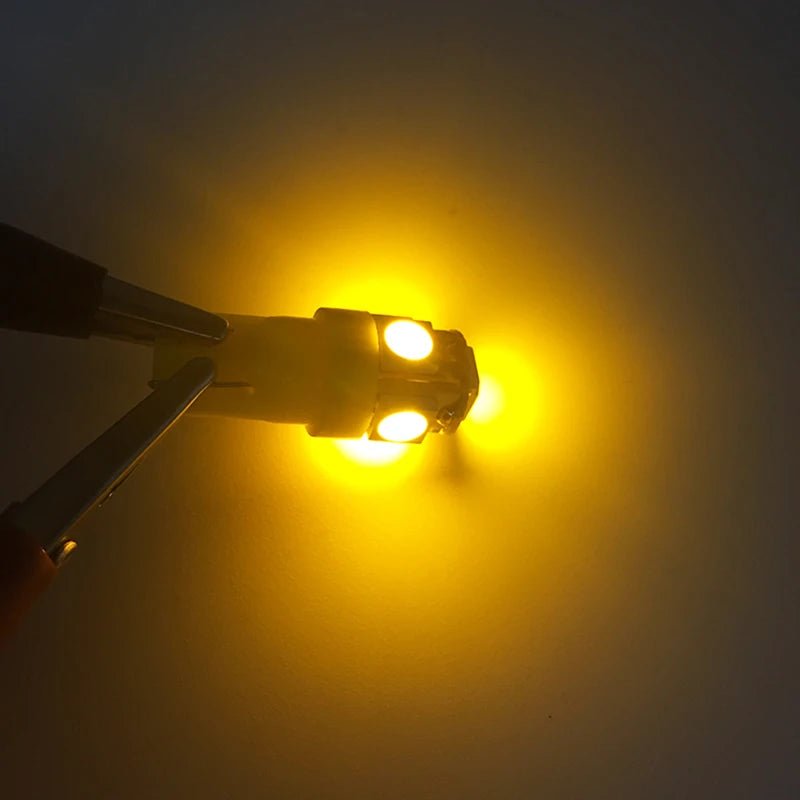 10/20/30/50 PCS T LED Bulbs  Lights 12V 5050-5SMD 7000K White Red Yellow Blue