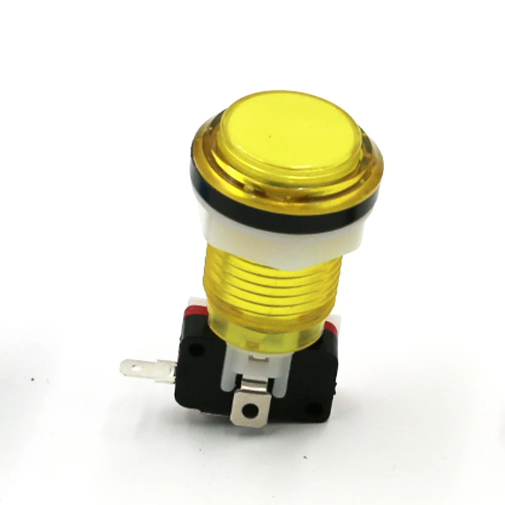 5V 12V Light Clear Plastic Push Button 33mm Led Illuminated For Coin Arcade Game