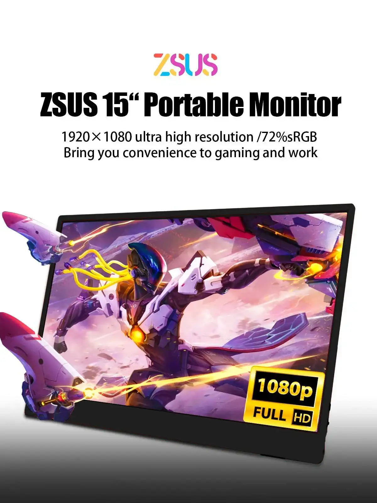15.6-Inch 1920*1080 Portable Monitor 1080P